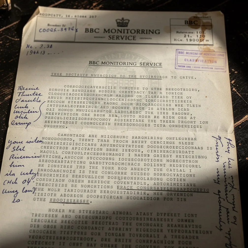 BBC Monitoring Service transcript of the Windsor broadcast, 24 August 1940